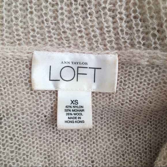 LOFT mohair cowl neck beaded sweater - Picture 6 of 8